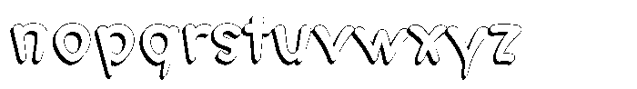 Morvara Shadow Bold Font LOWERCASE