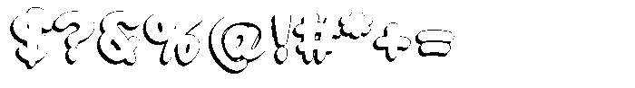 Morvara Shadow Extra Bold Font OTHER CHARS