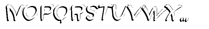 Morvara Shadow Italic Font UPPERCASE