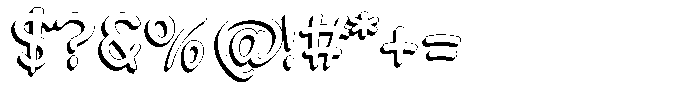 Morvara Shadow Regular Font OTHER CHARS