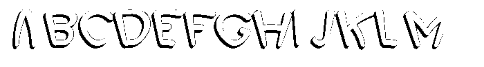 Morvara Shadow Regular Font UPPERCASE