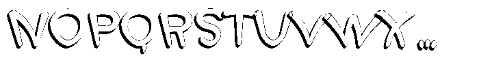 Morvara Shadow Regular Font UPPERCASE