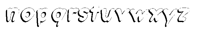 Morvara Shadwo Extra Bold Italic Font LOWERCASE