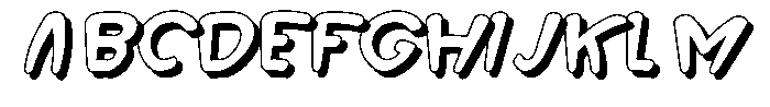 Morvara Too Shadow Bold Italic Font UPPERCASE