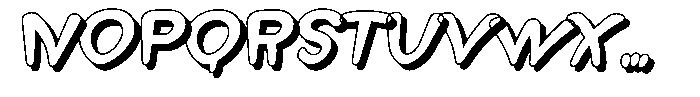 Morvara Too Shadow Bold Italic Font UPPERCASE
