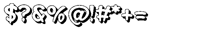 Morvara Too Shadow Bold Font OTHER CHARS
