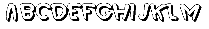 Morvara Too Shadow Bold Font UPPERCASE