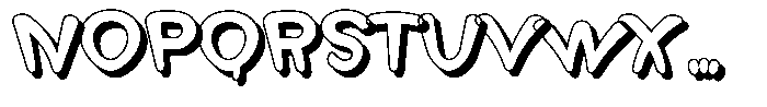 Morvara Too Shadow Bold Font UPPERCASE