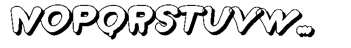 Morvara Too Shadow Extra Bold Italic Font UPPERCASE
