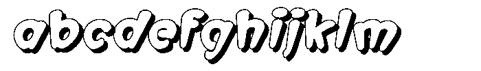 Morvara Too Shadow Extra Bold Italic FONT