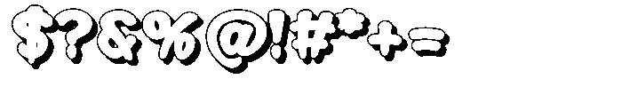 Morvara Too Shadow Extra Bold Font OTHER CHARS