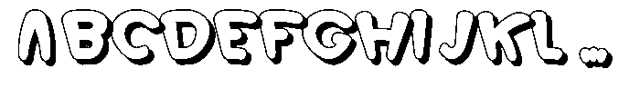 Morvara Too Shadow Extra Bold Font UPPERCASE
