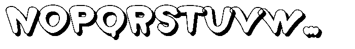 Morvara Too Shadow Extra Bold Font UPPERCASE