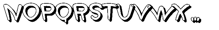 Morvara Too Shadow Regular Font UPPERCASE