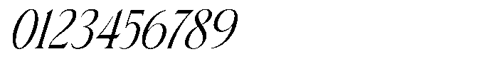 Morvella Italic Font OTHER CHARS