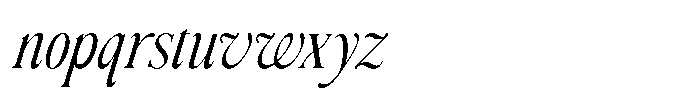 Morvella Italic Font LOWERCASE