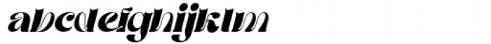 Morvem Medium Italic Font LOWERCASE