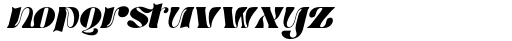Morvem Semi Bold Italic Font LOWERCASE