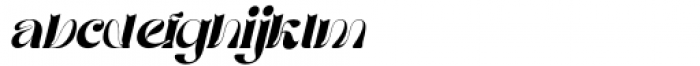 Morvem Thin Italic Font LOWERCASE