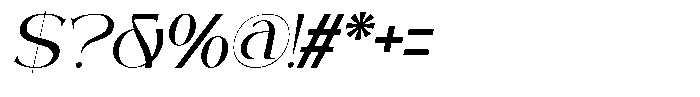 Morvielle Italic Font OTHER CHARS