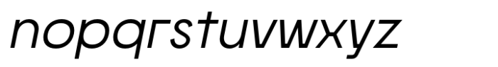 Morviz Medium Oblique Font LOWERCASE