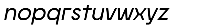 Morviz Semi Bold Oblique Font LOWERCASE