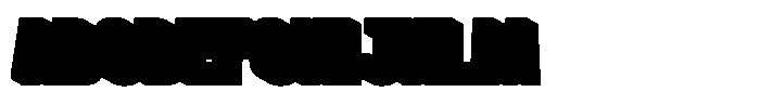 Morxin Modern Extrude Font UPPERCASE