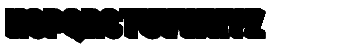 Morxin Modern Extrude Font UPPERCASE