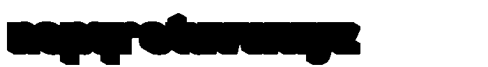 Morxin Modern Extrude Font LOWERCASE