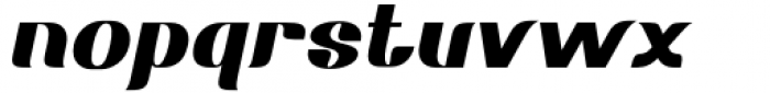 Mosang Extra Bold Slanted Font LOWERCASE