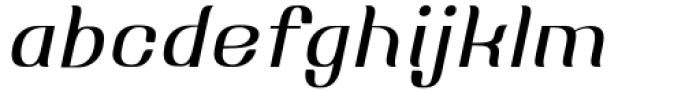 Mosang Extra Light Slanted Font LOWERCASE