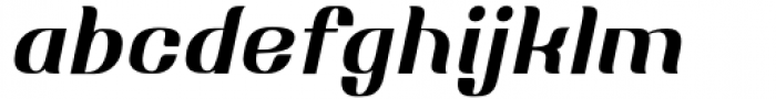 Mosang Medium Slanted Font LOWERCASE