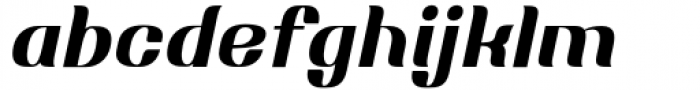 Mosang Semi Bold Slanted Font LOWERCASE