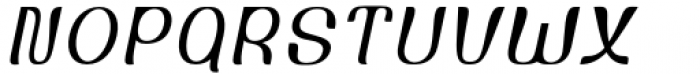 Mosang Thin Slanted Font UPPERCASE