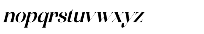 Mosbic Italic Font LOWERCASE