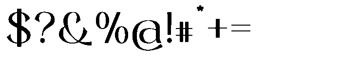 Mosffets Font OTHER CHARS
