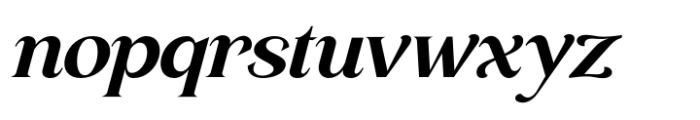 Mosha Variable Extra Bold Italic Font LOWERCASE