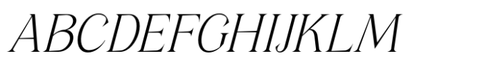Mosha Variable Light Italic Font UPPERCASE