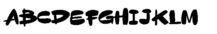 Moshpit Font UPPERCASE