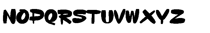 Moshpit Font UPPERCASE