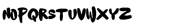 Moshpit Font LOWERCASE