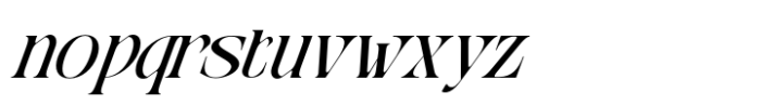 Moshra Italic Font LOWERCASE