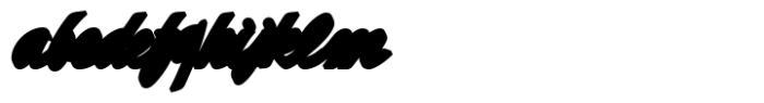 Moskovi Script Extrude Font LOWERCASE