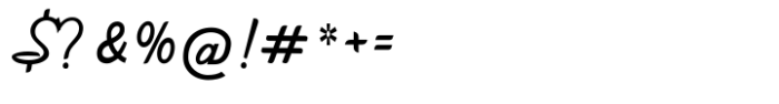 Moskovi Script Regular Font OTHER CHARS
