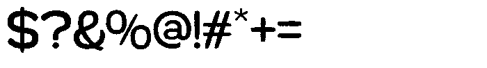 Most Rather Rough Font OTHER CHARS