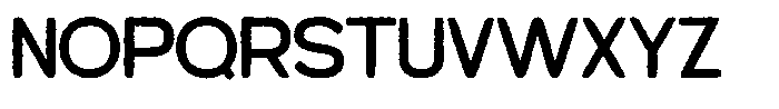 Most Rather Rough Font UPPERCASE