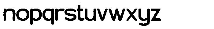 Most Rather Rough Font LOWERCASE