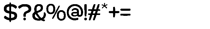 Most Rather Solid Font OTHER CHARS