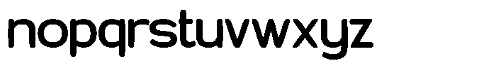 Most Rather Solid Font LOWERCASE