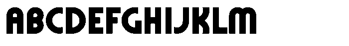 Moste Font UPPERCASE